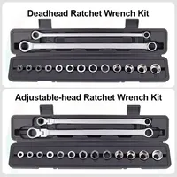 15/27/36Pcs Chrome Vanadium Steel Socket Set Adjustable Ratchet Wrench Kit for Car Repair Hand Tools Set Accessories