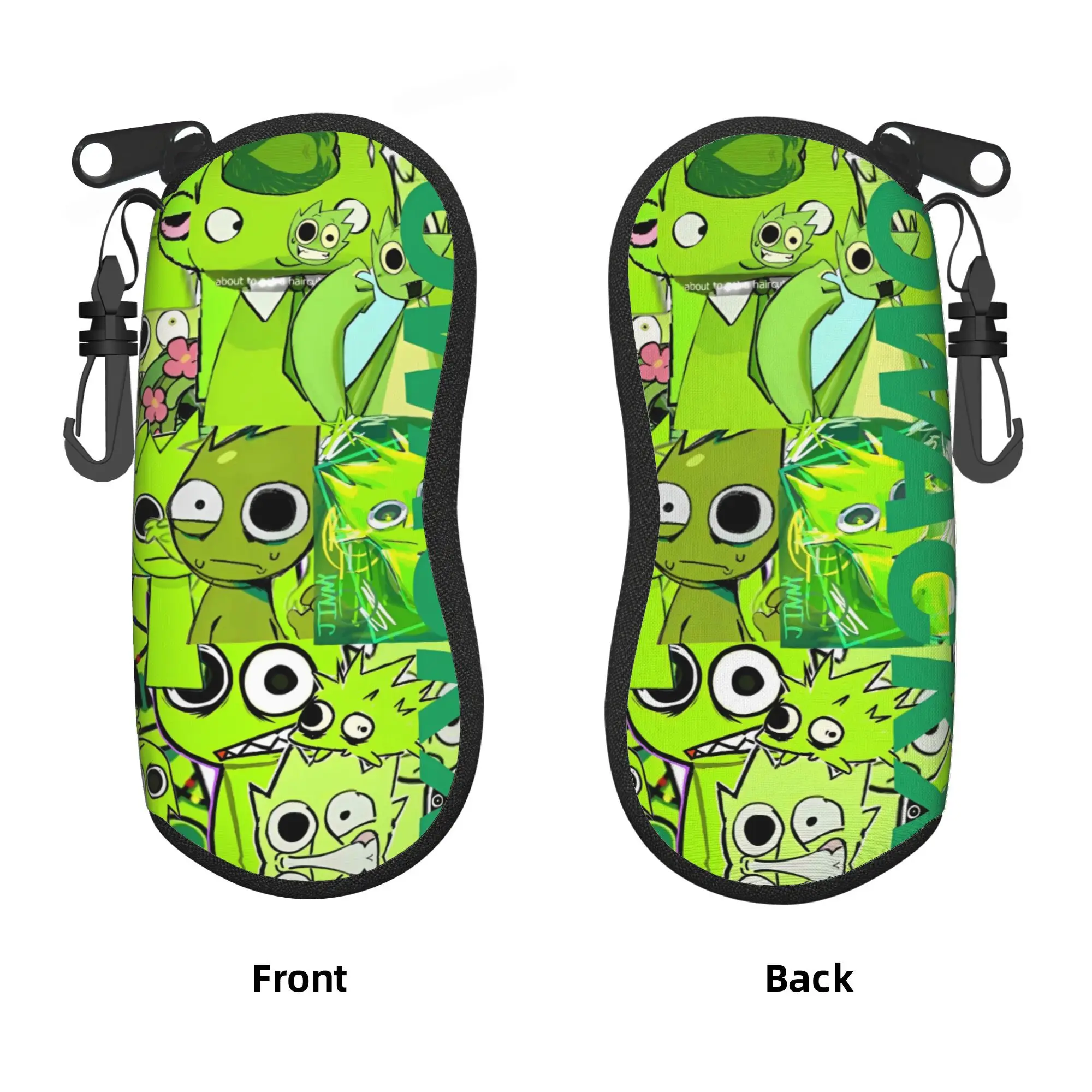 Sprunki Game Cartoon Glasses Case Cover Sunglasses Case Eyewear Accessory Portable Male Female Eyeglass Cases Cover
