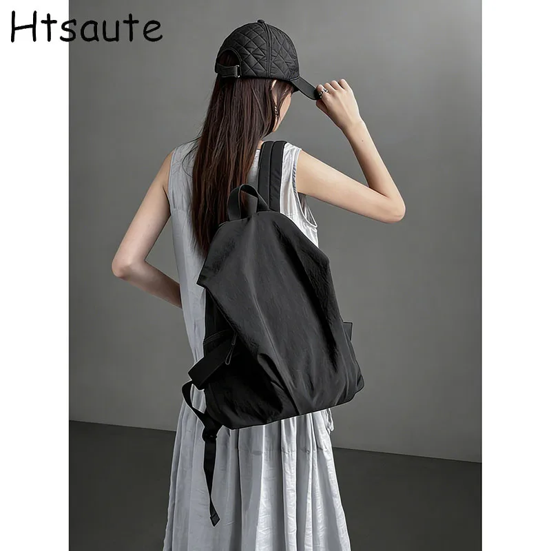 Brand Unisex Ultralight Nylon School Backpack Man Women 15.6 Inch Laptop School Bag Ladies Travel Top-handle  Best Schoolbag