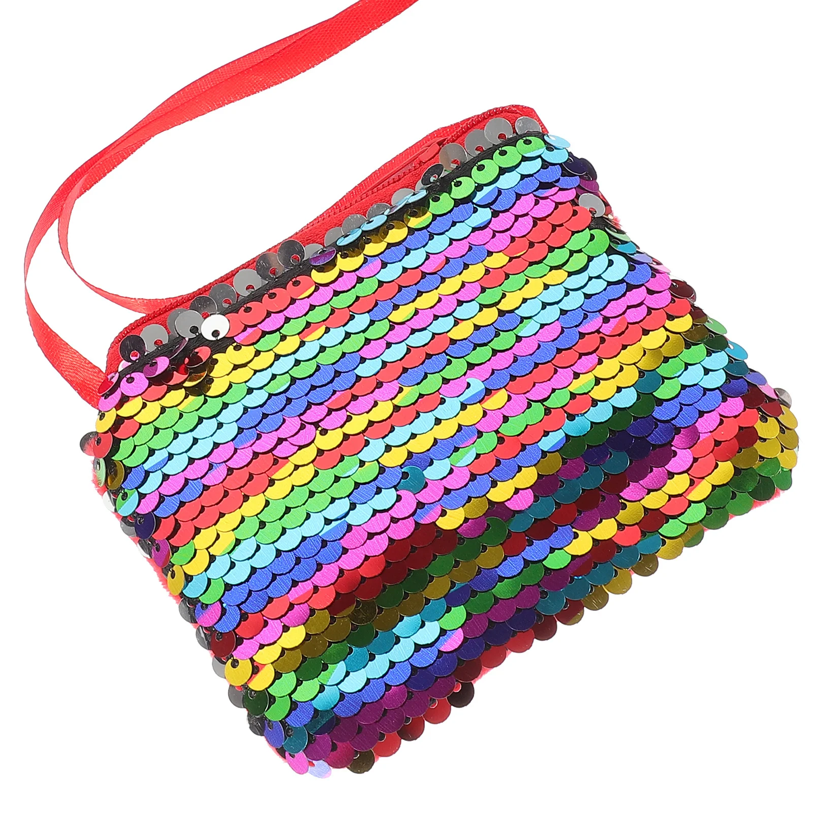 Bolso bandolera pequeño con lentejuelas, correa de un solo hombro para fiesta al aire libre, Camping, compras, monedero pequeño versátil