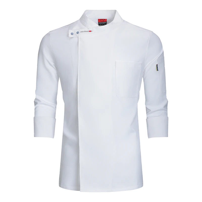 Restaurant Uniform Pastry Chef Work Clothes Cook Jacket Food Service Cooking Costume Tops Kitchen Shirt Hotel Waiter Overalls