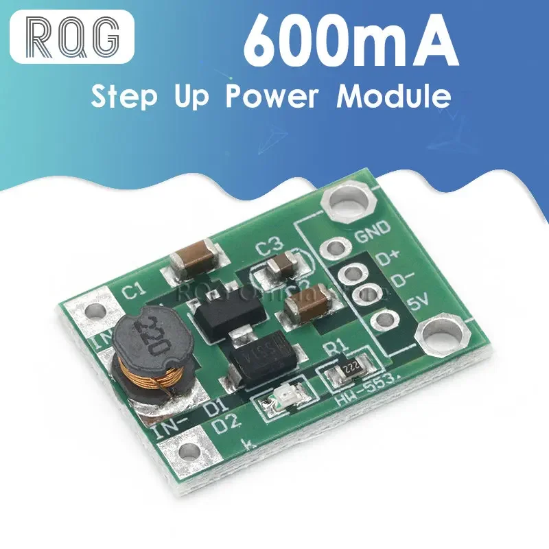 1PCS 600mA DC-DC Mini Step Up Power Module 1-5V To 5V Step-up Boost Converter NEW