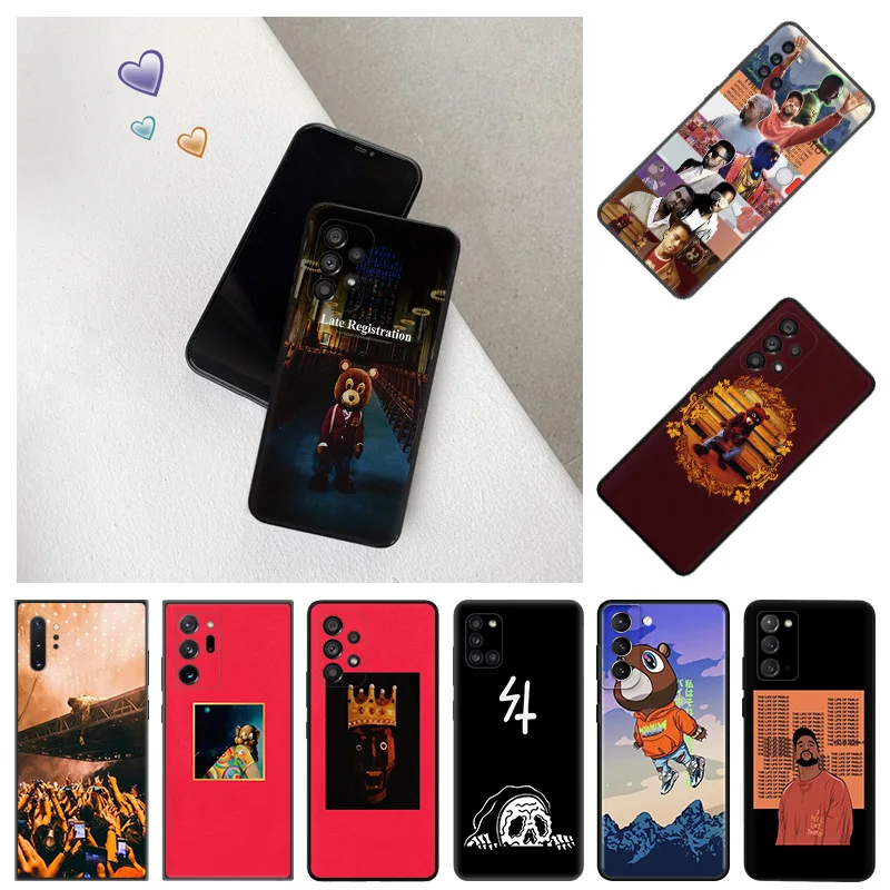 Phone Case For Samsung S24 Plus S23 FE S22 S21 S9 S20 S10 Lite Galaxy Note20 Ultra Kanye West Camera Protective Cover