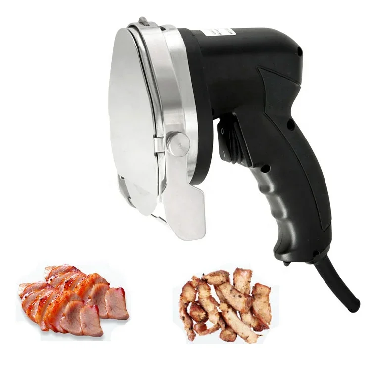 

Electric 100E Kebab Cutter BBQ Slicer Doner Kebab Slicer Machine Shawarma Knife Kebab Knife Meat Slicer 0-8mm Thickness Adjust