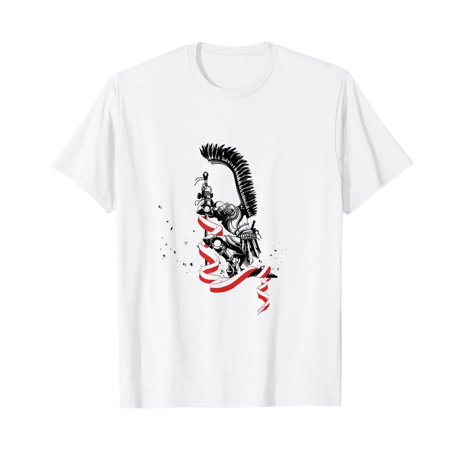 Polish Winged Hussar Cavalry T-Shirt, Vintage-Stil, gewaschen, weich, dehnbar, Designer-Kleidung, Streetwear, atmungsaktiv, grafisch, vielseitig