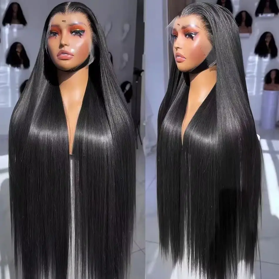 

30 40 Inch 13x6 Hd Straight Human Hair Wigs Straight 13x4 Lace Frontal Wigs Human Hair Bone Straight 5x5 Closure Wig For Women