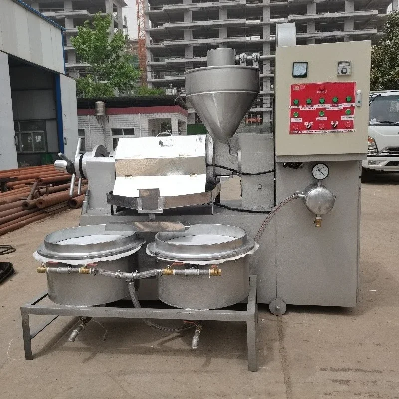 Commercial Rapeseed Corn Sunflower Seed Sesame Soybean Walnut Coconut Peanut Oil Press Machine