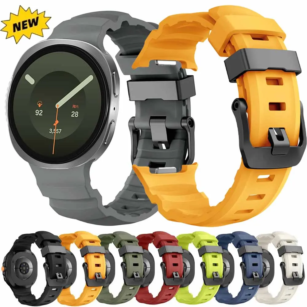 Original silicone Strap for Samsung Galaxy Watch 8/9 44/40mm Breathable Bracelet Wristband for Galaxy Watch 8 Classic 46mm Belt