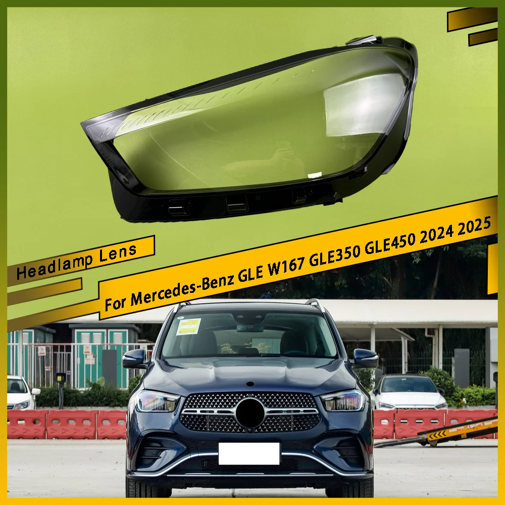 

Headlamp Cover Transparent Lampshade Headlight Shell Replace Original Lens For Mercedes-Benz GLE W167 GLE350 GLE450 2024 2025