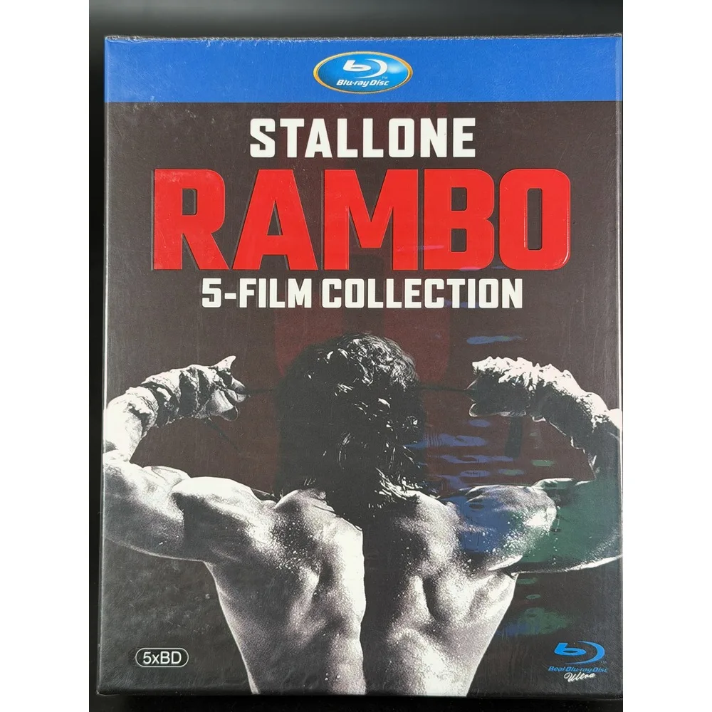 Brand New BD Blu-ray Rambo Series 1-5 5-Disc Set English Audio Chinese Subtitles