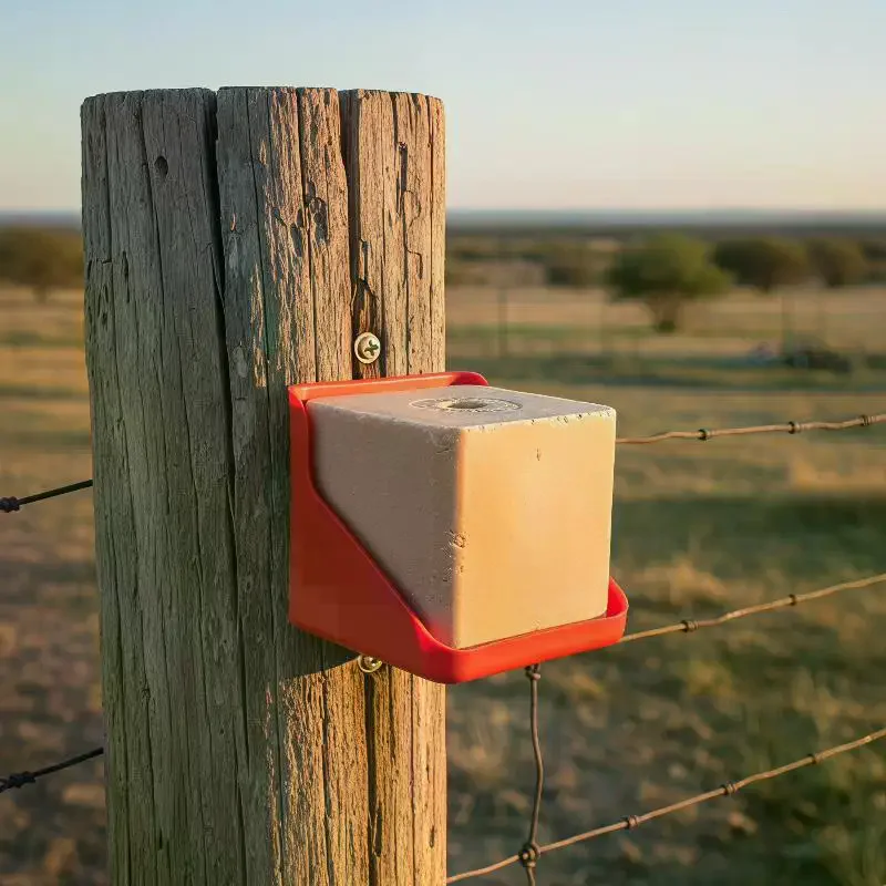 Salt Block Holder For Livestock Licking Eating Mineral Brick Feeder Tray Cattle Mineral Feeder Stand Livestock Salt Block Holder