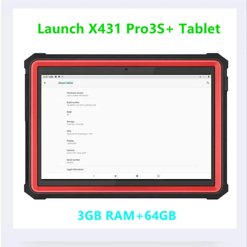 Launch X431 Tablet for Pro3S+ OBD2 Diagnostics Tools 3GB RAM+64GB Auto Diagnostics Tool Works With Diagzone / Xdiag / Xpro5