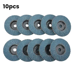 10PCS Sanding Discs 75mm 3 Inch  40/60/80/120 Grit Flap Discs Grinding Wheels Blades For Angle Grinder Polishing Fast Cutting