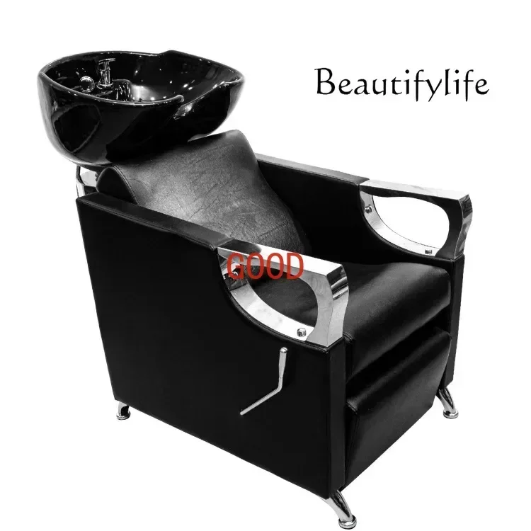 

Hair Sitting Quick Flush Sitting Shampoo Chair Flushing Bed Hair-Washing Chair European Portable Chair