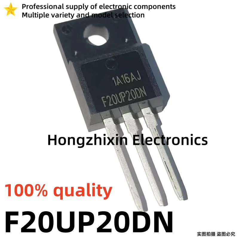 Diodo de recuperação rápida, Novo, qualidade 100%, FFPF20UP20DN F20UP20DN F20UP20DN F20UP30DN F20UP30DN FFPF20UP60DN F20UP60DN TO-220F, 10pcs