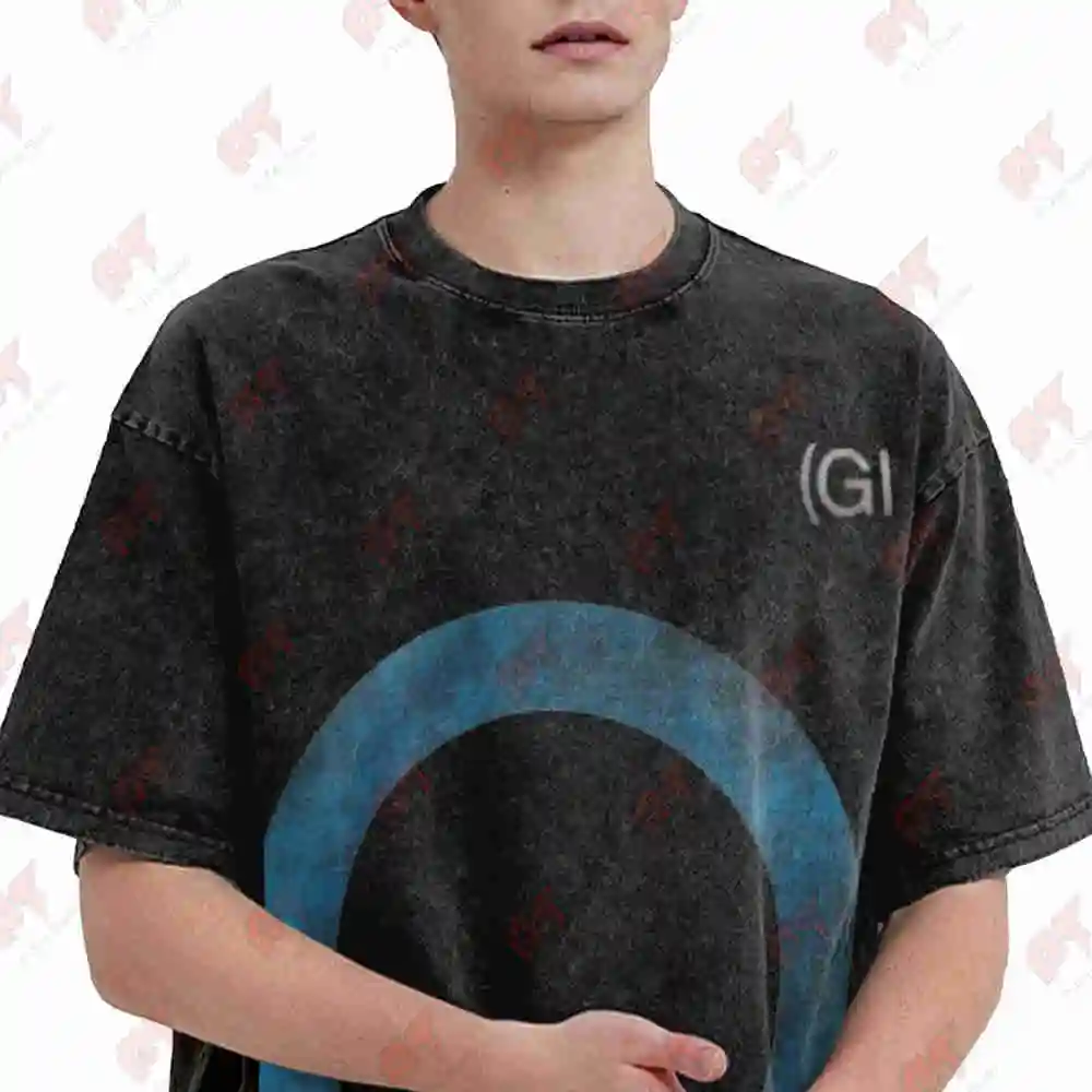 Rock And Roll Germs Vintage Washed Tee Pure Cotton T-Shirt