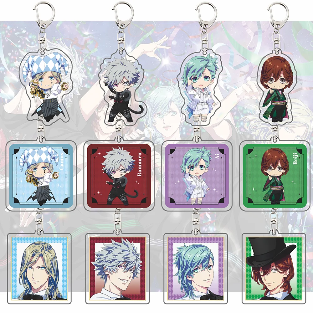 Uta no Prince-sama Taboo Night Llavero Acrílico Triple Enlazado - Charm Multicapa Quartet Night - Llavero Reiji Ranmaru Ai Camus