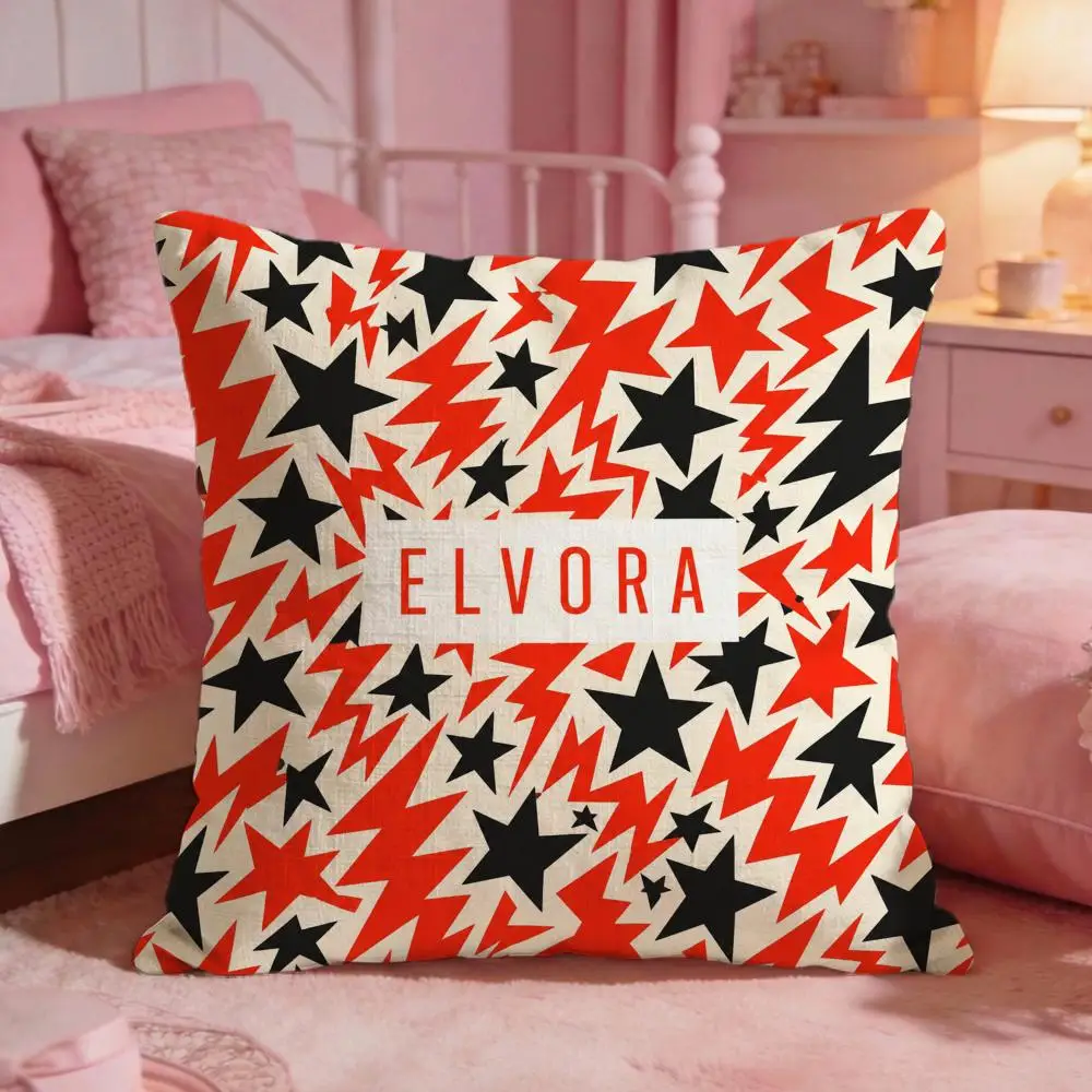 ELVORA Cushion Cover Premium Comfort Reversible Pillow Cove -Two in One Design for Any Room & Car Interior