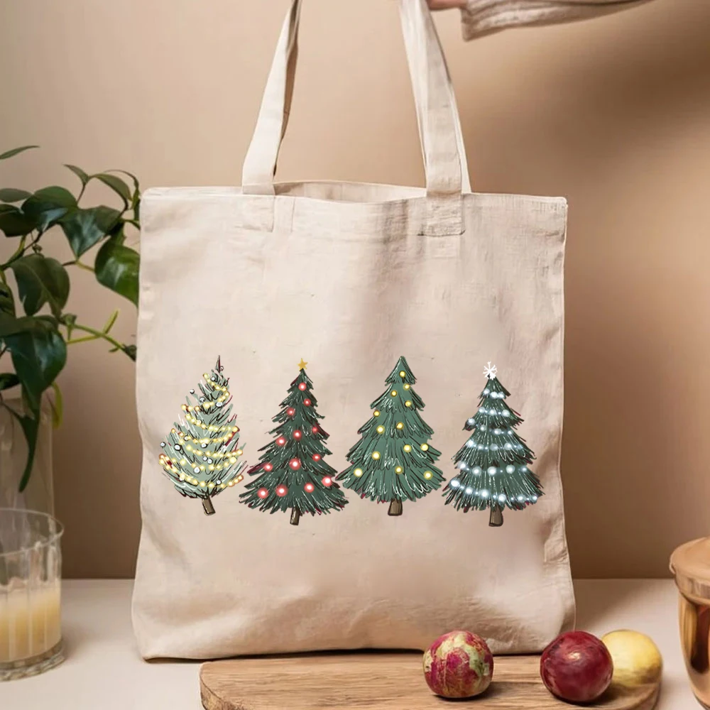 Árvore verde natal das mulheres bolsas árvore de natal bolsa feminina férias inverno bolsa feminina cor de natal sacola feminina