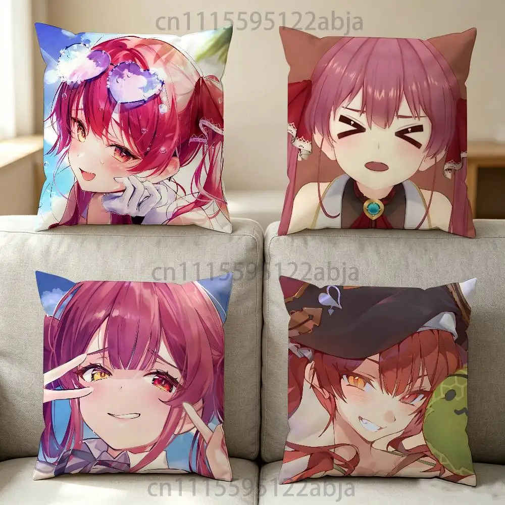 h-houshou marine Throw Pillow Case 50x50cm DIY Square Pillowcase Square Office Cushion Cover