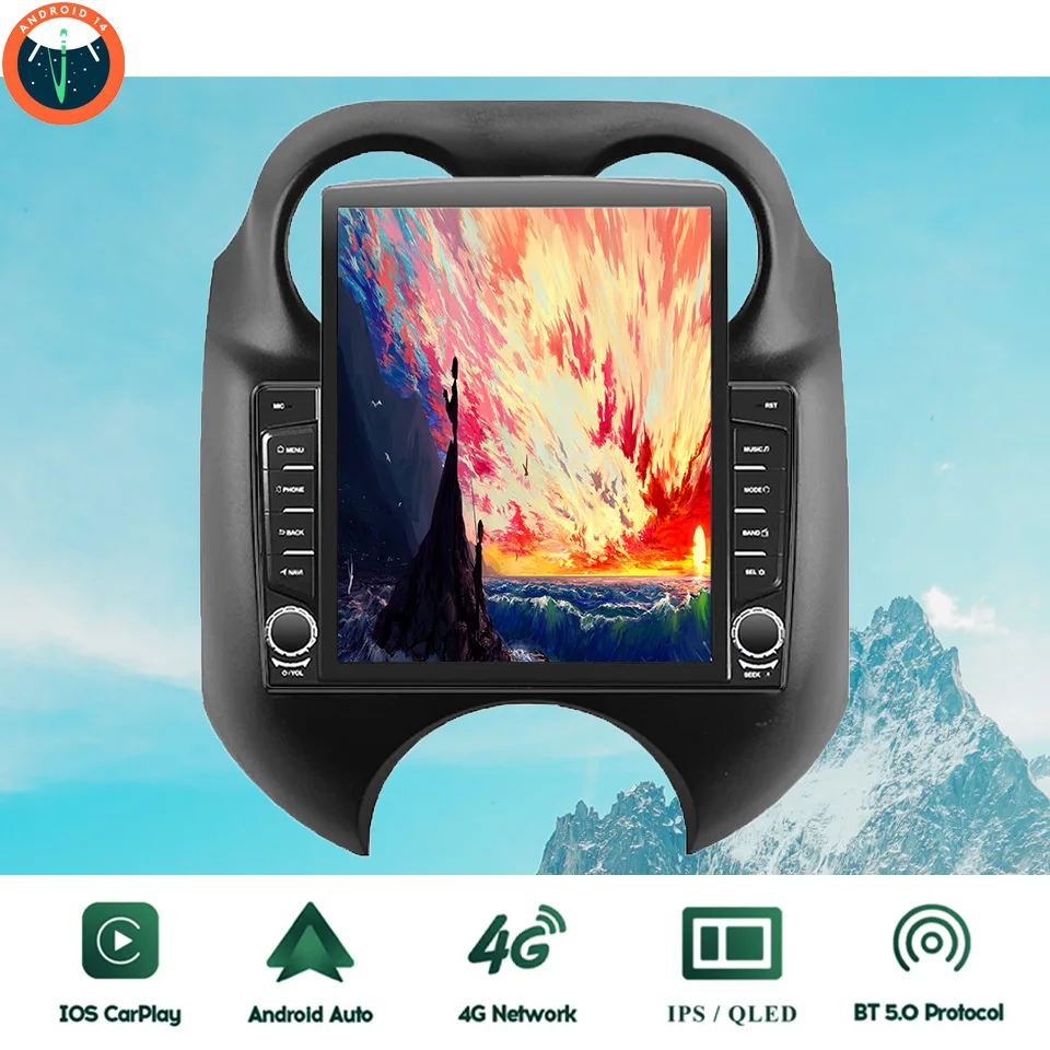 For Nissan March K13 2010 - 2013 Carplay Android Auto Car Autoradio Stereo DVD HU Head Unit GPS Navigation Tape 4G Lte WiFI