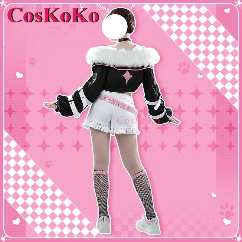 【Customized】CosKoKo Mococo Abyssgard Cosplay Anime VTuber Hololive EN Costume Sweet Uniforms Halloween Party Role Play Clothing