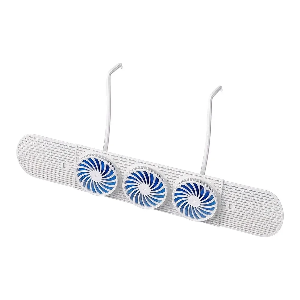 Telescopic AC Wind Deflector No-Install Silent Anti-Blow Baffle With Cooling Fan  Adjustable Wind Guide Cover Outlet Baffle