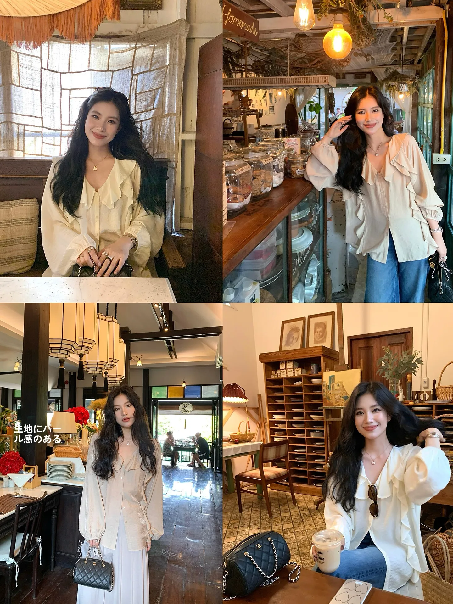 

Casual Long Sleeve Women's Shirt White Loose Fit Pleated Irregular Hem DaqianwithU Fashion Ladies Premium Clothing