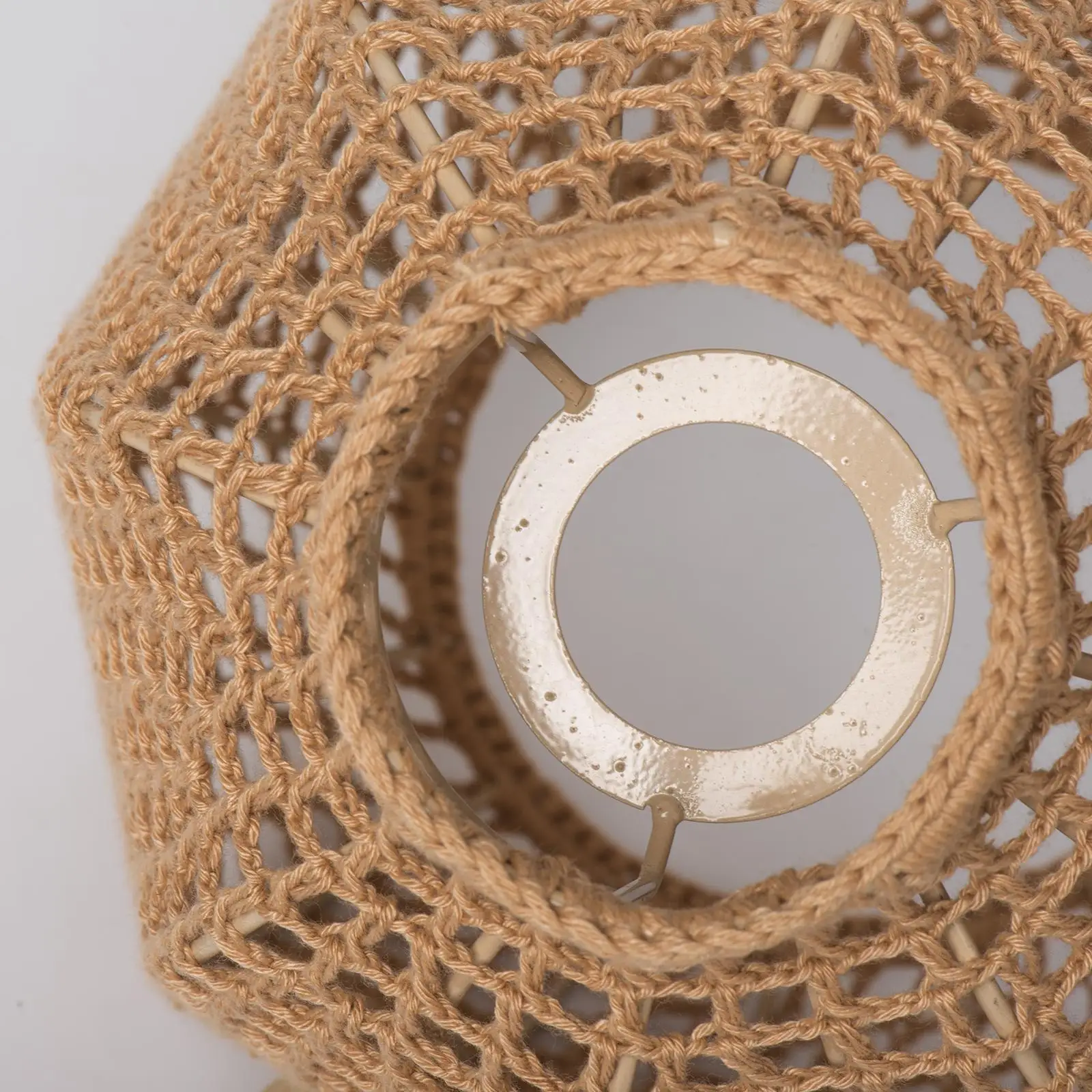 Weave Rope Lampshade Retro Chandelier Light Cover Decor Accessory Lamp Shade for