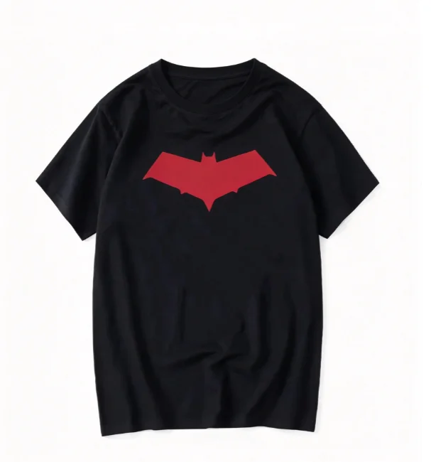 2026 Men Simple Abstract Symbol Graphic T-shirt Solid Color Icon Print Short Sleeve Crew Neck Casual Tee
