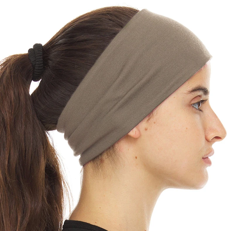 Unisex Merino Wool Sports Headband 100% Merino Wool Knitted Breathable Sweat-Absorbent for Men And Women All-Season Use