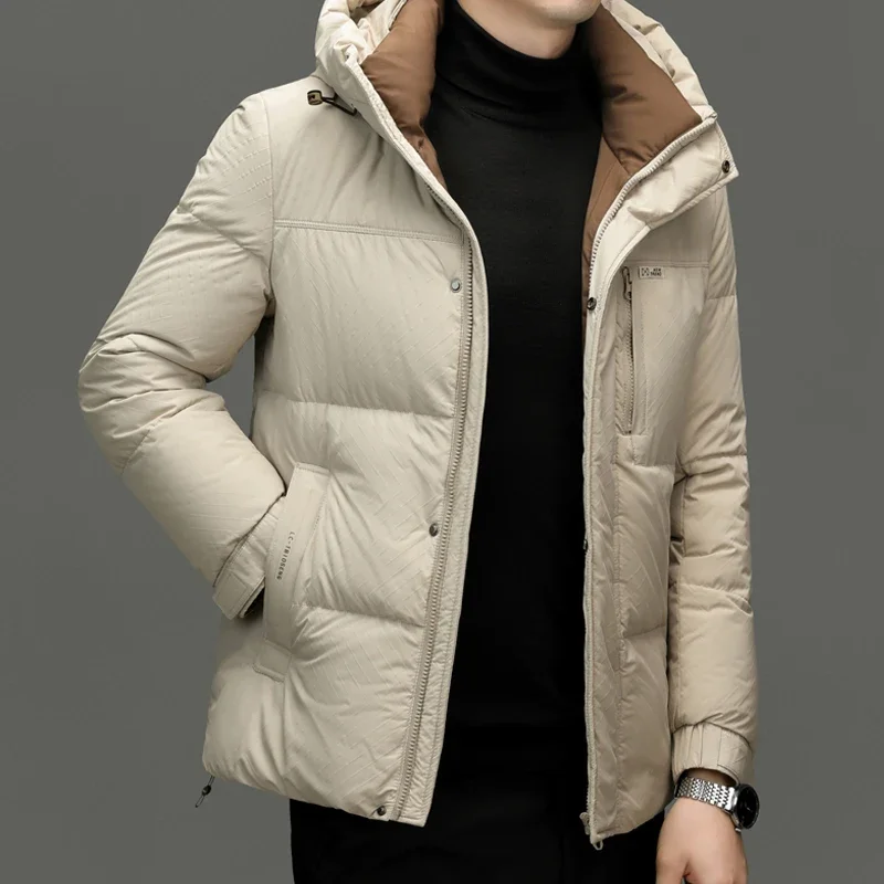 

Ultralight Down Jacket Men Designer Clothes Men Short Jackets Duck Down Luxury Padding 2024 Winter Coat Men Hooded Jackets