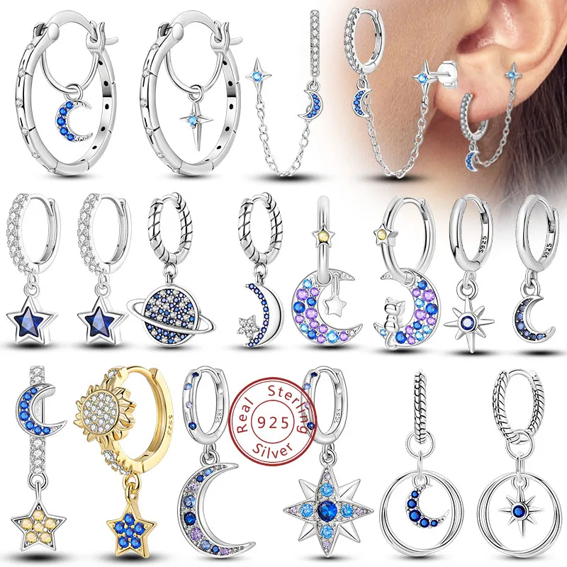 Boucles d'oreilles pour femme en argent 925