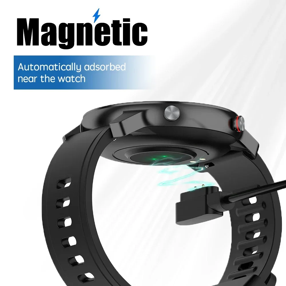 F25 USB Magnetic Charging Dock Adapter Charger Cable For Haylou Solar LS05/YAMAY SW022/Imilab Kw66/keep B3/RT2 LS10 Smart Watch