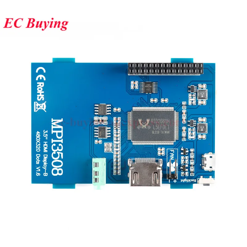 5 Zoll HDMI LCD Resistiver Touchscreen-Bildschirm 800x480 3,5'' 5,0" TFT-Monitor für Raspberry Pi 3. 4. Generation 3 A+/B+/2B/3B+/4B – Detail 8