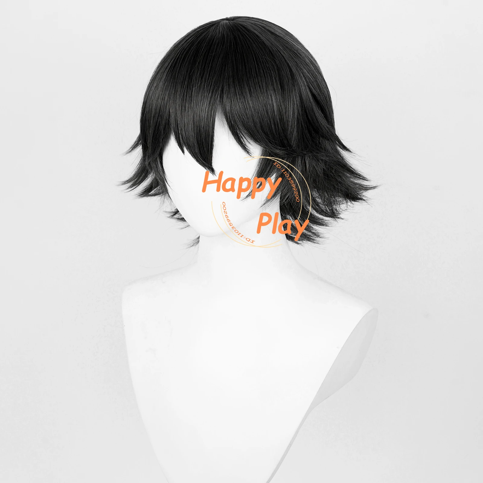 Anime Shizuku Cosplay Wig Short Black Shizuku Murasaki Cosplay Anime Wigs With Glasses Heat Resistant Synthetic Hair + Wig Cap