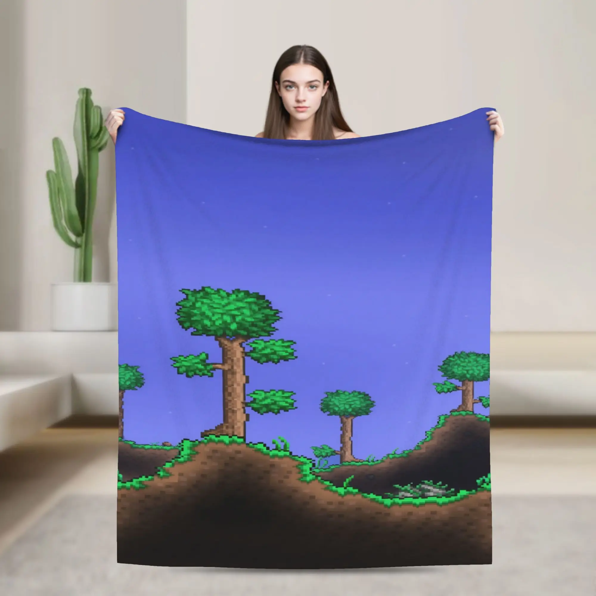 Terrarias Merch Blankets Ultra-Soft Flannel  Throw Blanket Relax Bedspread