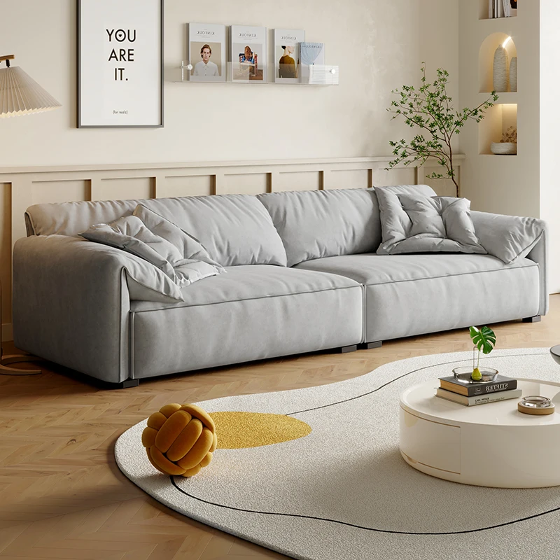 أرائك غرفة المعيشة الزرقاء كبيرة الحجم مصممة منتفخة يابانية لطيفة أرائك غرفة المعيشة صالة كسول Woonkamerbanken أثاث منزلي #6