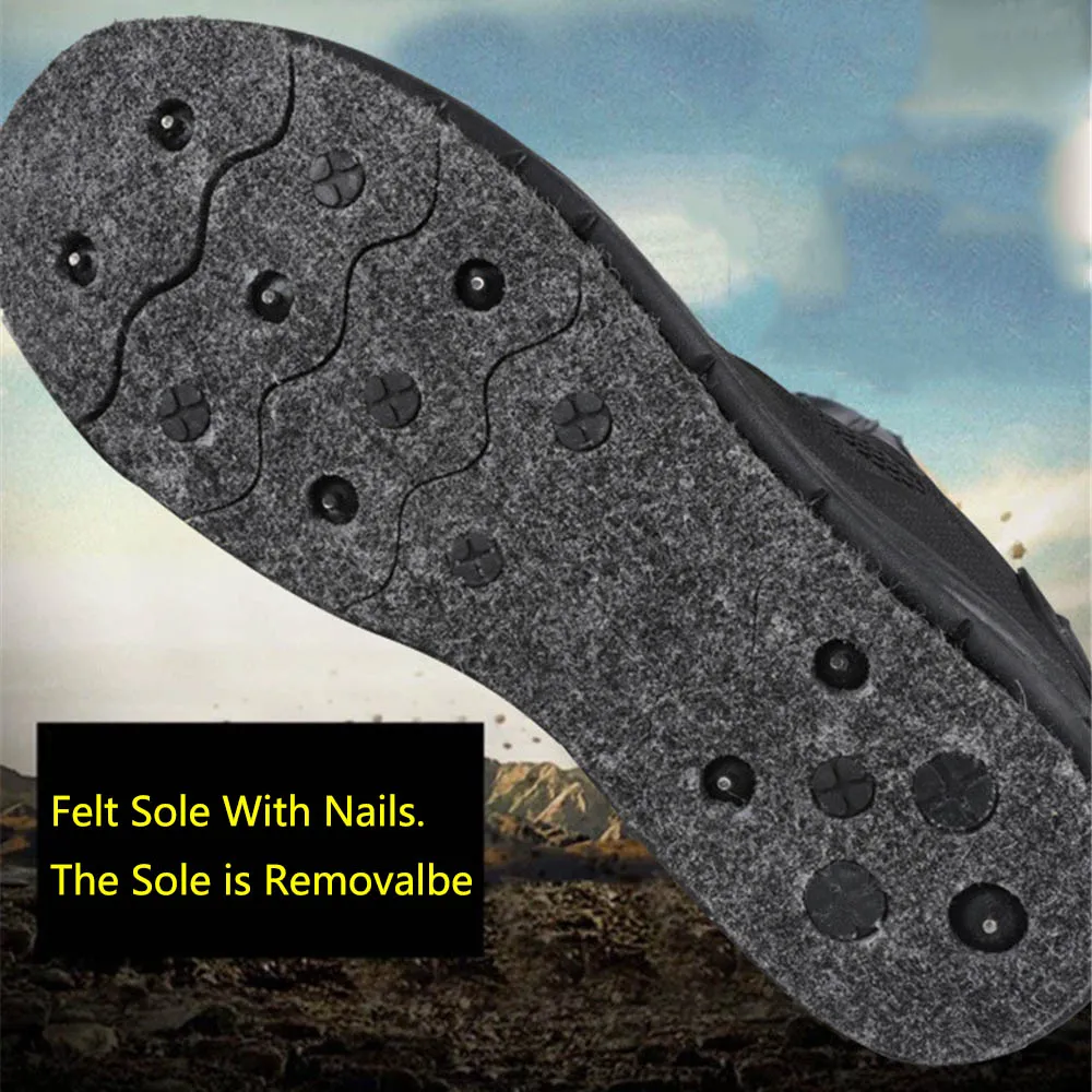 Removable Felt Sole With Nails Reef Rock Fishing Shoes Sole Felt Spike Shoes Bottom Fishing Wading Boots Size From 39 to 45