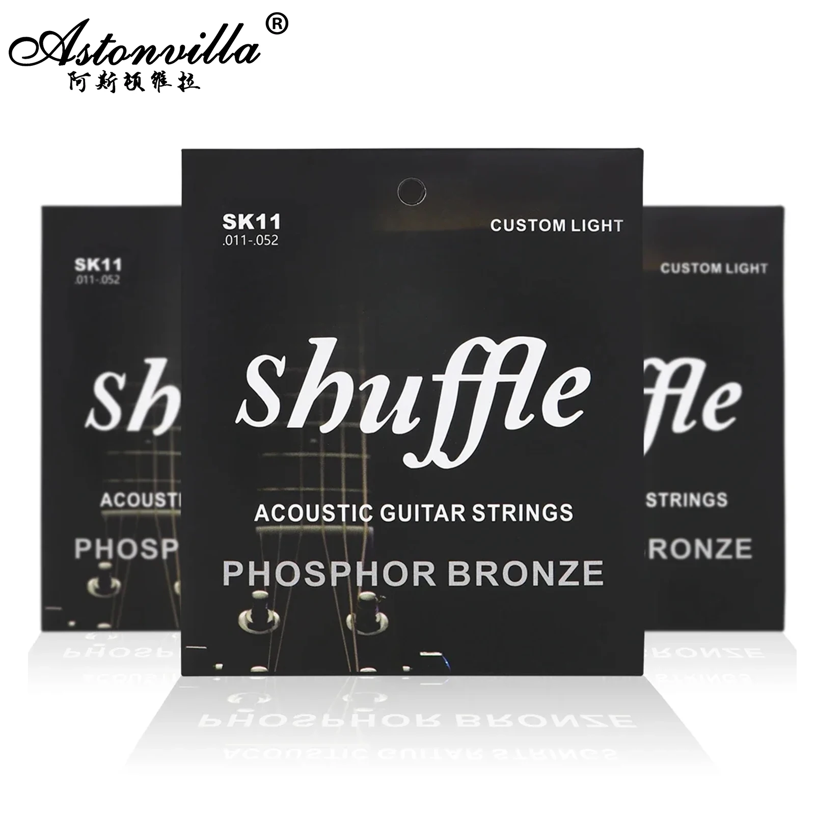 Shuffle corde per chitarra Folk sk11filo con anima in acciaio ad alto tenore di carbonio corda di rivestimento antiruggine parte della corda per chitarra acustica in lega esagonale