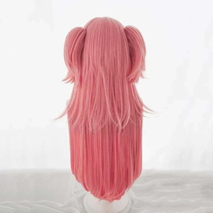 Perruque de Cosplay Momoi Airi, projet animé SEKAI, scène colorée! Perruque longue rose Rambut Sintetis Tahan Panas Momoi Air