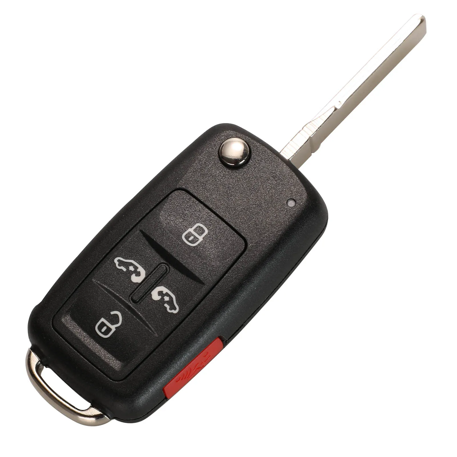 jingyuqin 5 Buttons Smart Remote Car Key Fob 315/433Mhz ID48 Ask For VW Volkswagan Sharan Multivan T5