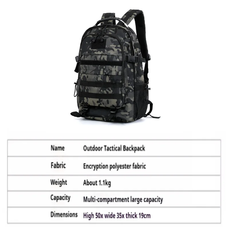 Large Capacity Hiking Backpack - Multiple Compartments for Outdoor Adventures, Camping and Traveling, Travel Backpack image 2