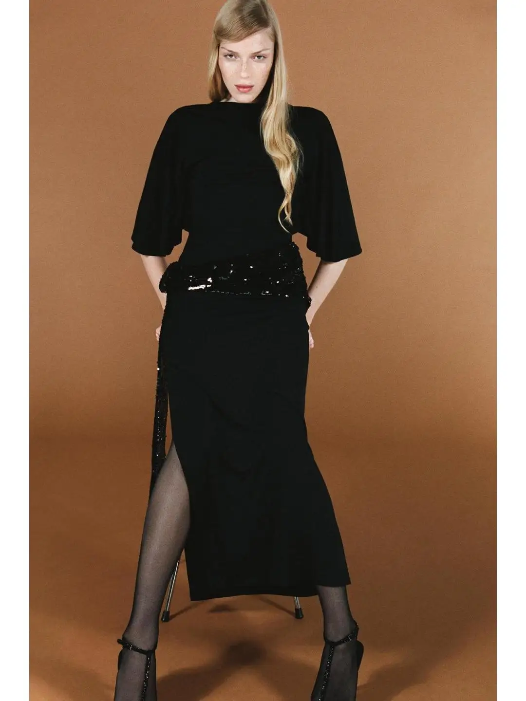 Faionable Otoño Invierno Midi Dr con cinturón Alto Elastici ort Sve Mujer Versión H Dr Soft 39%