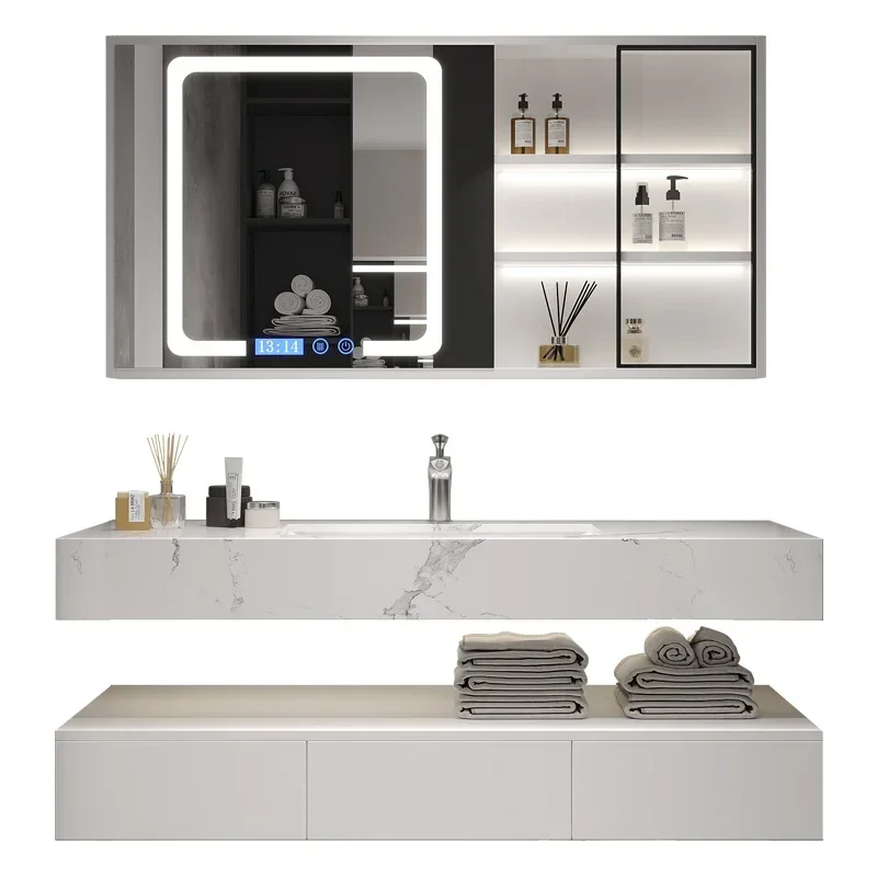 Drawer Wall Washbasin Bathroom Cabinets Mirror Narrow Bathroom Cabinets Make Up Organizer Mobile Bagno Home Furniture