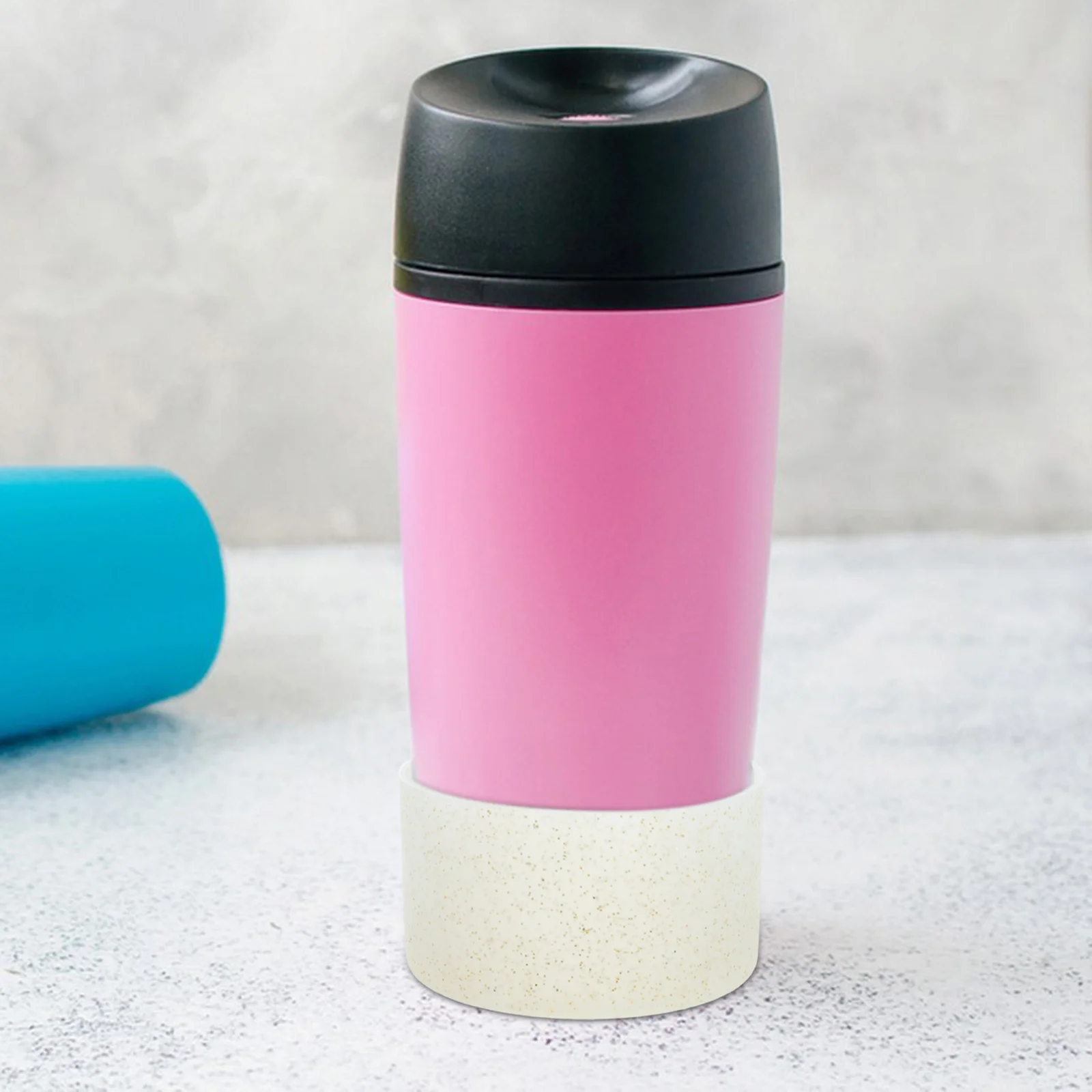 

2pcs Silicone Bottle Boot Non-Skid Heat-Insulated Protective Sleeve For Water Tumbler Stainless Steel Glass Ceramic Cup Outdoor