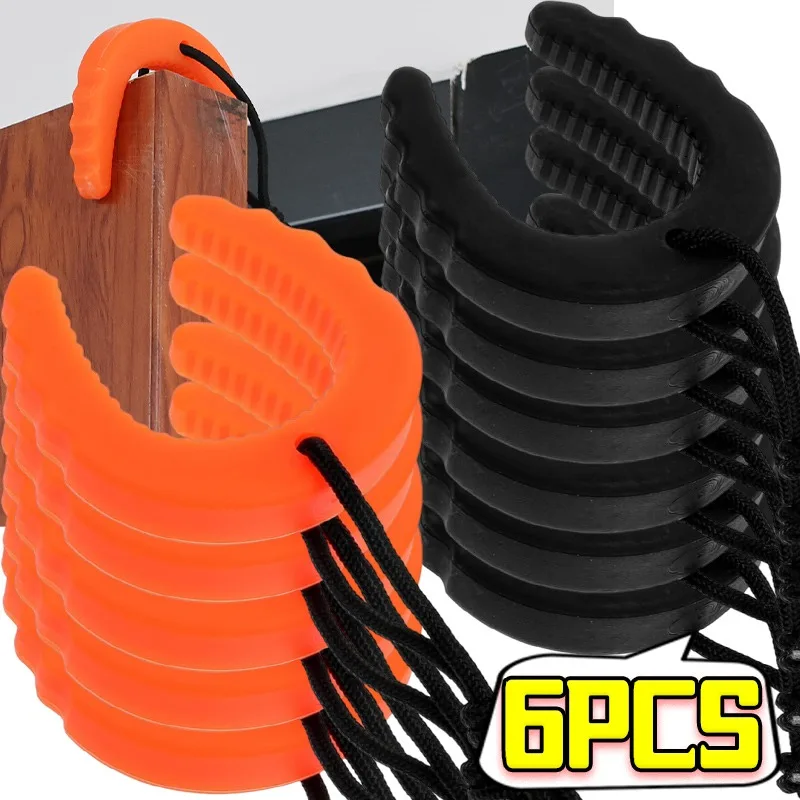 Emergency Door Stops C Shape Guard Wedge Door Stop Firefighter Door Jam Cushion Home Kids Pet Security Buffer Protection Block