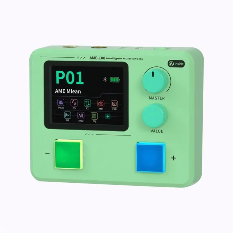 Dropship-AI Intelligent Guitar Effects Pedal AI Guitar Effects Processor With 9 Effect Modules 147 Effect Models 55 Amp Simulati