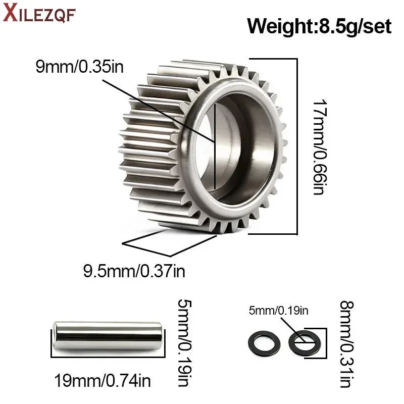 XILEZQF RC 30T Steel Idler Gear 3696 for 1/10 Traxxas Slash 2WD Bandit Rustler Stampede 2WD BL-2s XL-5 Ugrade Parts Accessories