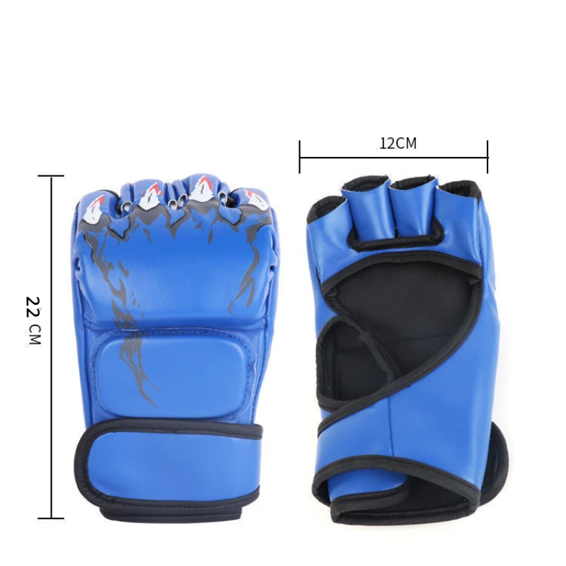 2024 Erwachsene Profi-Boxhandschuhe Kampf Sandsack Training Boxhandschuhe Sanda Muay Thai MMA Kickboxen Halbfingerhandschuh